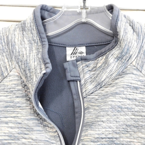 RBX WMN SML GRAY PATTERN & SOLID FULL ZIP JACKET - Picture 4 of 4
